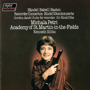 Händel, Babell, Baston: Recorder Concertos / Jacob: Suite for Recorder cover