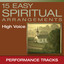 15 Easy Spiritual Arrangements, High Voice (Performance Tracks) Albumcover