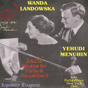 Yehudi Menuhin, Vol. 2: Bach Sonatas for Violin & Harpsichord album