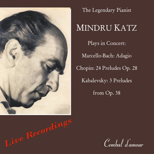 The Legendary Pianist Mindru Katz in Never-Before-Published Live Recordings Albumcover