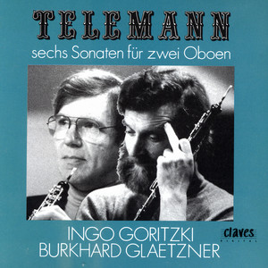 Six Sonatas for Two Oboes (Ingo Goritzki, Burkhard Glaetzner) cover