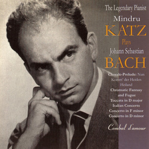 The Legendary Pianist Mindru Katz Plays J. S. Bach Albumcover