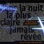Dans la nuit la plus claire jamais rêvée Albumcover