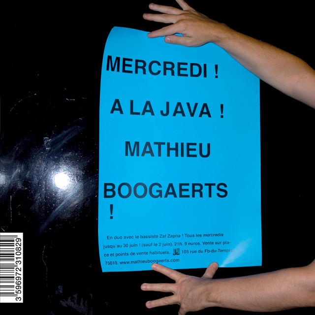 Mathieu Boogaerts ! En Concert ! A La Java ! cover