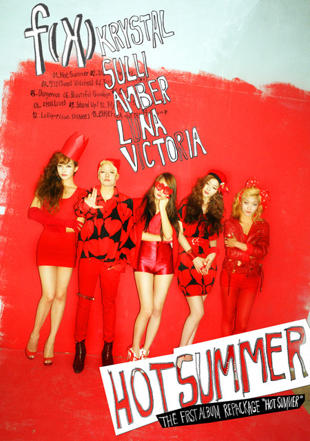 'hot Summer' F(x) 1st Album Repackage cover