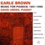 Earle Brown: Music For Piano(s) 1951-1995 Albumcover