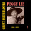 Great Entertainers / Peggy Lee, Volume 1 (1941-1953) cover