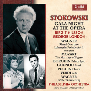 Wagner: Rienzi - Mozart: Le Nozze Di Figaro - Borodin: Prince Igor - Gounod: Faust - Puccini: Tosca - Verdi: Aida album