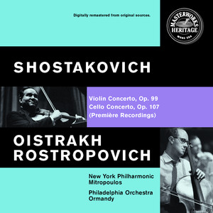 David Oistrakh, Eugene Ormandy, Mstislav Rostropovich, The Philadelphia Orchestra, Dimitri Mitropoulos