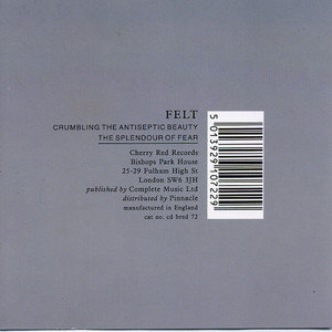 Crumbling The Antiseptic Beauty/The Splendour Of Fear cover
