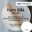 Gál: Piano Sonata, Op. 28 - Preludes - Piano Sonatinas, Op. 58 Albumcover