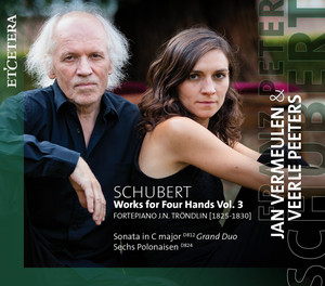 Schubert: Works for Four Hands, Vol. 3 - Sonata in C Major, D. 823 / 6 Polonaisen, D. 824 album