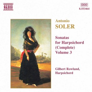 Soler, A.: Sonatas for Harpsichord, Vol. 3 Albumcover