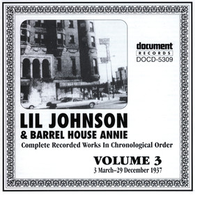 Lil Johnson & Barrelhouse Annie Vol. 3 1937 cover