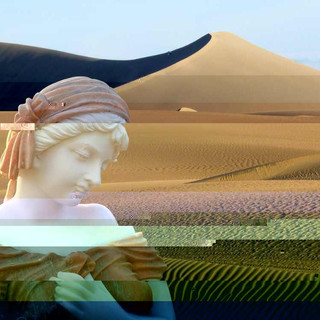 desert sand feels warm at night Photo