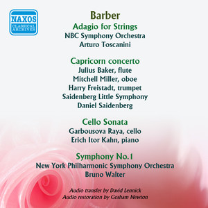 The Music of Barber - Original Recordings (1935-1947) album